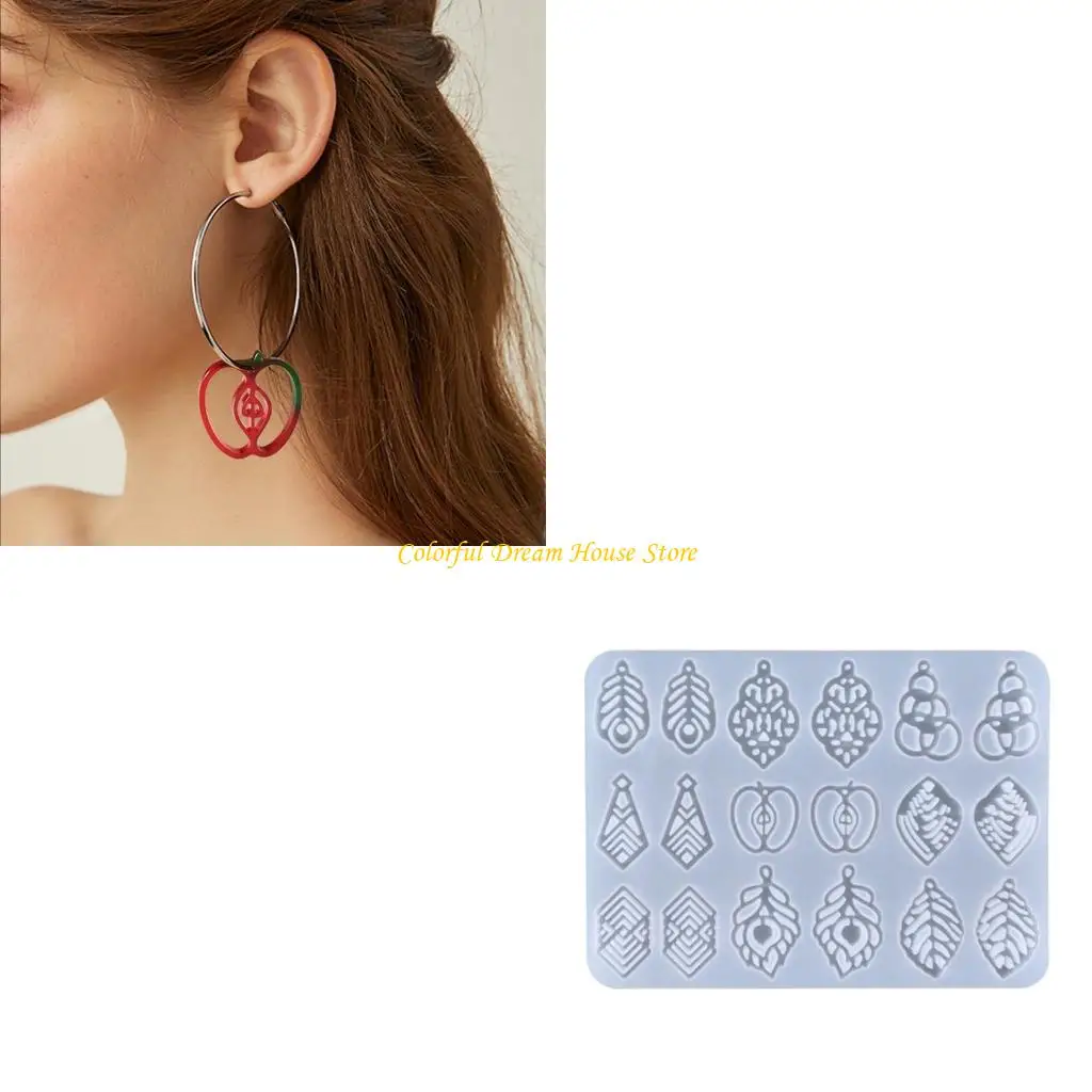 

Flower-shaped Earring Combination Earrings Mold Serving Board Silicone Mold Home Decoration Mold Suitable for Women