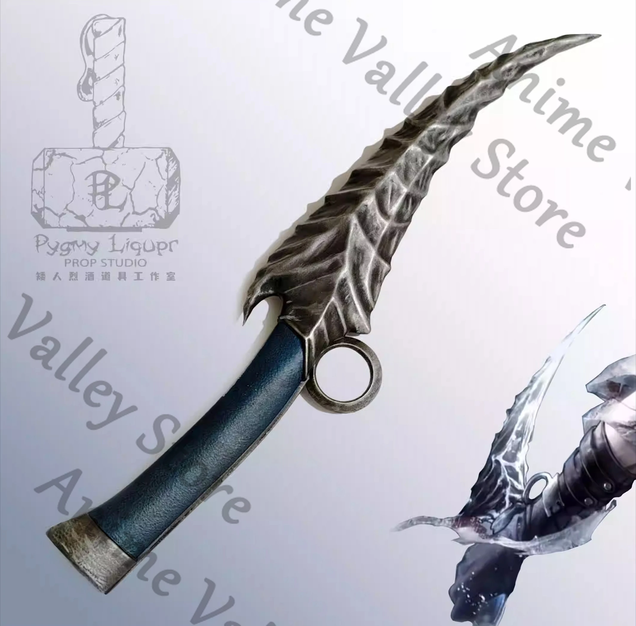 

Anime Path To Nowhere Saito‌ Cosplay Short Sword Prop Cartoon Coutel Snickersnee Cutlass Matchet Simitar Weaponry Props Gift