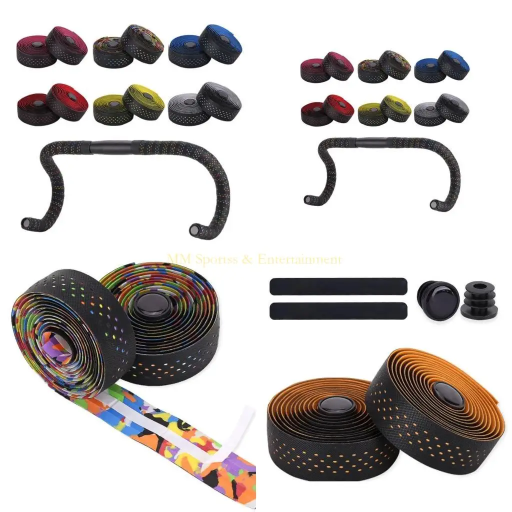 

31BE Bike Handle Grip Cycling Shock Absorbings Handlebar NonSlip Bike Handle Cover