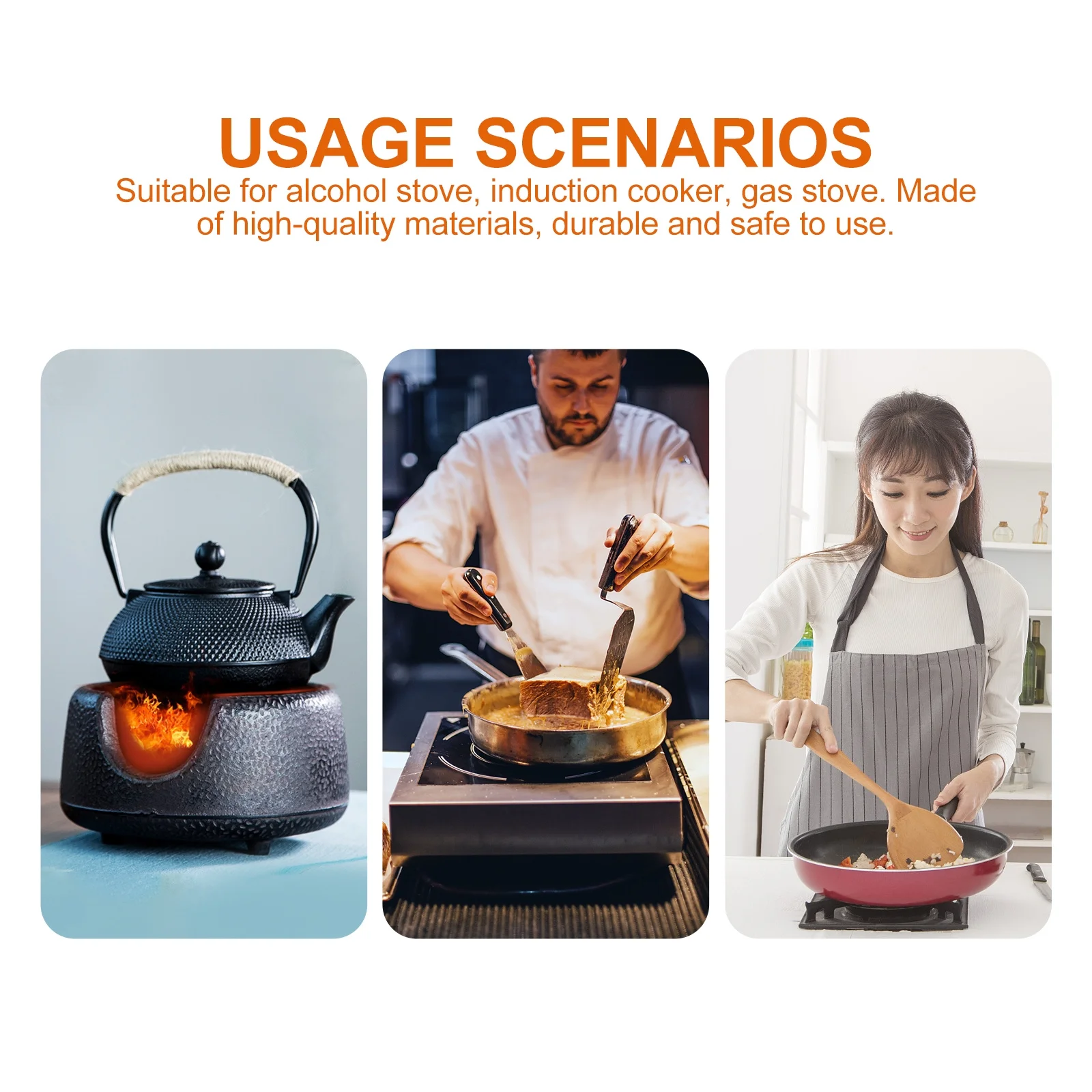 

Stainless Steel Tea Kettle 304 Heavy Duty Boiling Kettle For Induction Cooker Gas Stove Fast Heating Home Kitchen