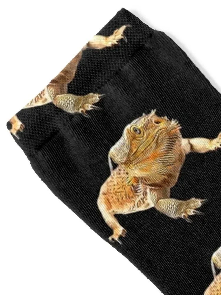 Bearded Dragon - Look at me! Socks cute Men's gym floral Mens Socks Women's