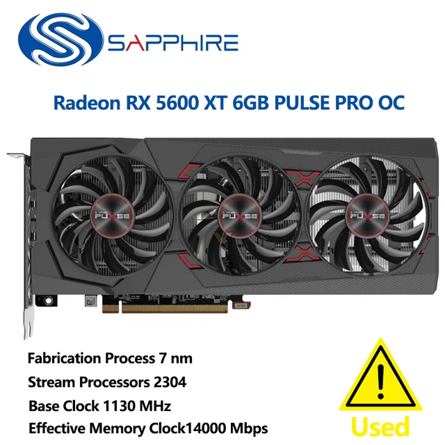 Sapphire rx 5600 fashion xt 6gb