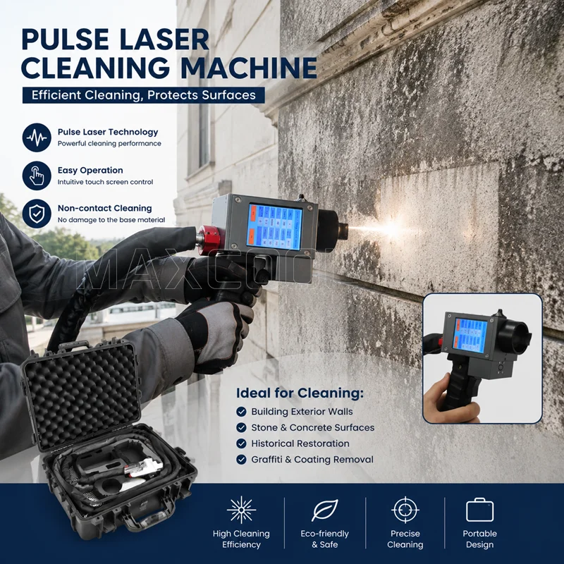 Portable Mini Laser Cleaning Machine 500w Suitcase Design Pulse Fiber Laser Cleaner for Metal Rust Removal Paint Cleaning