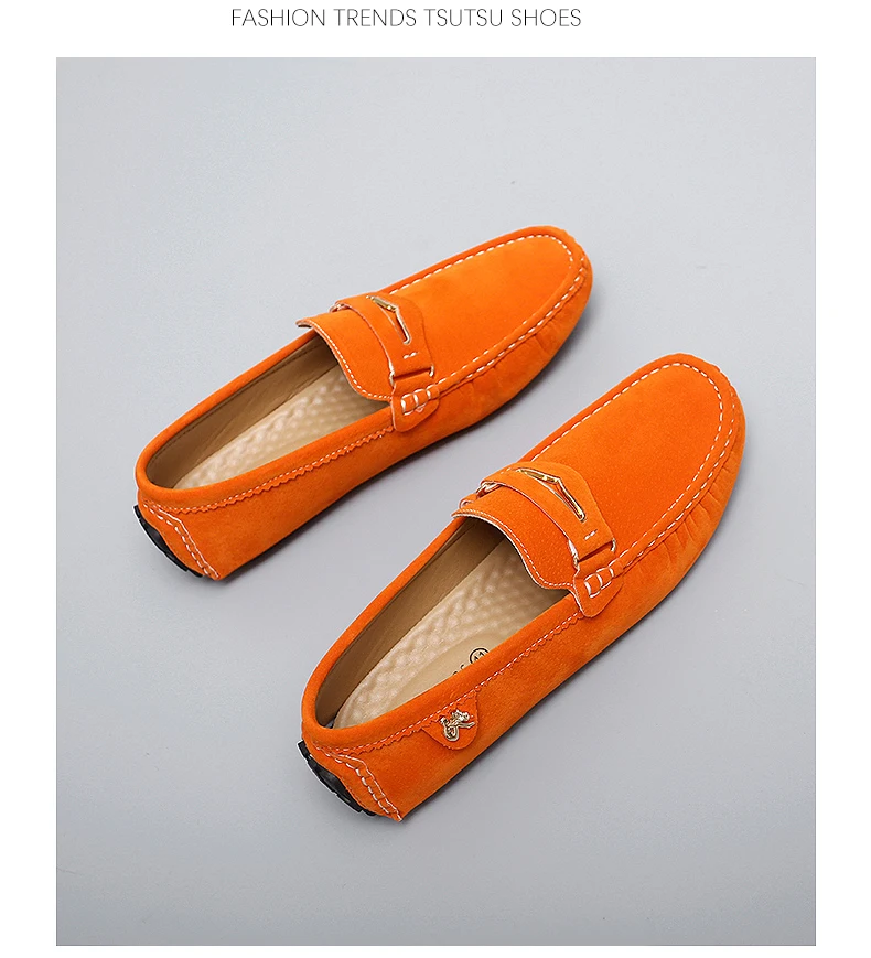 48 Extra-Large Size Matte Couple's Style Halloween Gift 2025 Autumn New Loafers British Style Slip-On Men's Driving Shoes Lightweight Non-Slip Casual Leather Shoes