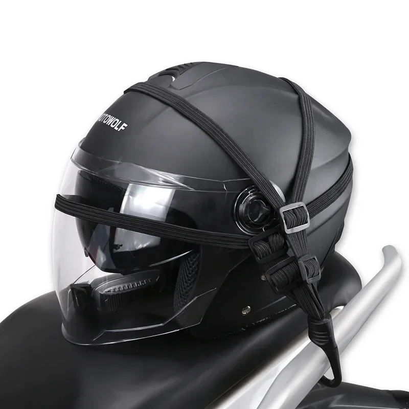 1pc Motorcycle Electric Car Shelf Binding Belt Elastic Rope Elastic Fixed Rubber Band Helmet Rope Luggage Strap helmet rope