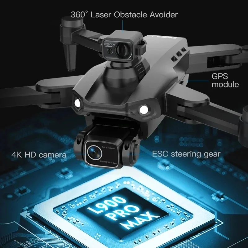L900 PRO / L900 PRO SE GPS 드론 전문가용 4K HD 카메라 5G WIFI FPV 브러시리스 접이식 쿼드콥터 RC 소년용 장난감