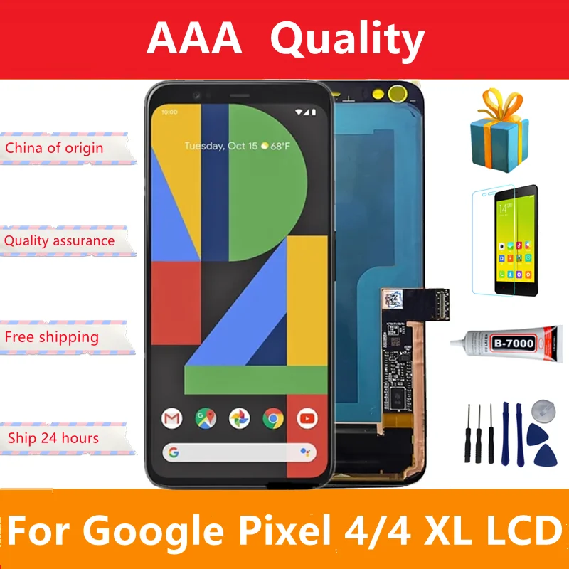 

Original LCD For Google Pixel 4 Pixel4 G020M LCD Screen Display+Touch Panel Digitizer Screen For Google Pixel 4 XL 4XL G020P