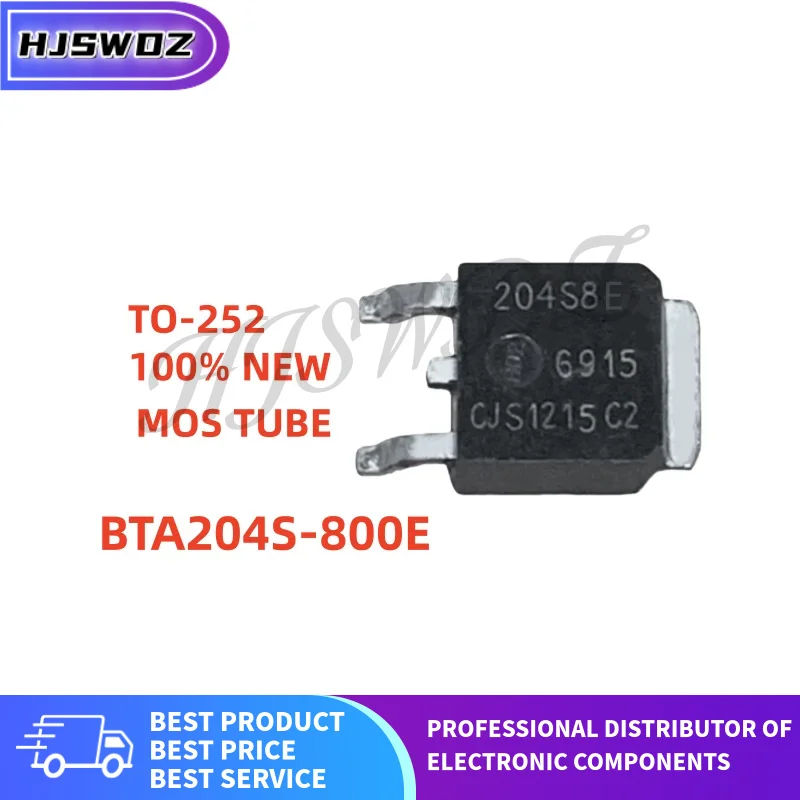 10Pcs BTA204S-600B BTA204S-600C BTA204S-600D BTA204S-600E BTA204S-600F BTA204S-800B BTA204S-800C BTA204S-800E BTA204S TO-252