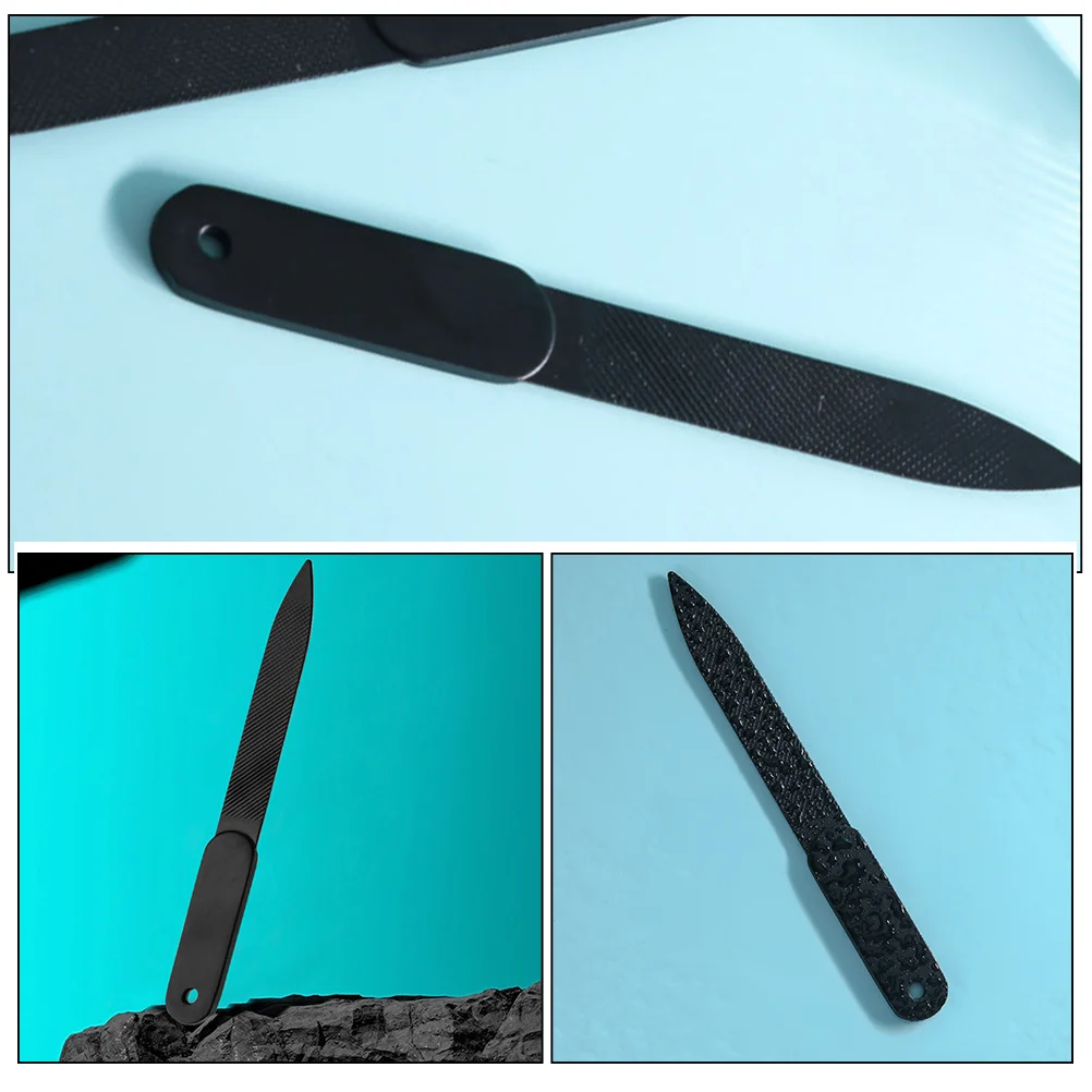 

3Pcs Stainless Steel Nail Files for Manicure and Pedicure Fine Sanding Smooth Finish Portable Fingernail and Toenail Grooming