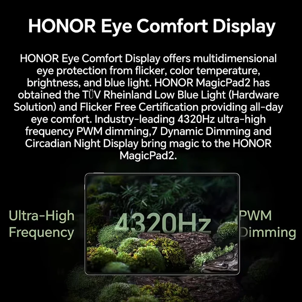 Tablet HONOR MagicPad 2, wersja europejska, bateria 10050 mAh, tablet z systemem Android, ekran OLED 12,3 cala, Snapdragon 8s Gen 3, tylna kamera 13 MP — zdjęcie produktu 6