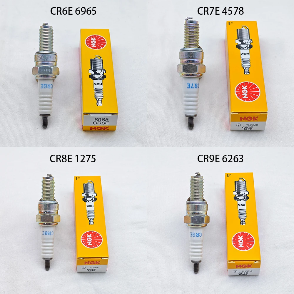 Para bujía de motocicleta CR6E/CR7E/CR8E/CR9E, resistente a altas temperaturas, bujía de 3 electrodos para motores de 50-250cc
