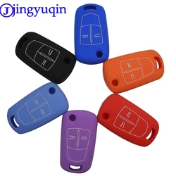 jingyuqin Remote 2/3 Buttons Silicone Flip Folding Car Key Shell Key Cover Case Case for Vauxhall Opel Corsa Astra Vectra Signum