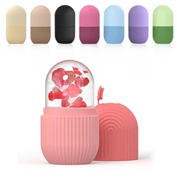 Ice Roller for Face and Eyes - Facial Massager for Skin Care - Reusable Silicone Ice Mold to Refresh and Cool Skin