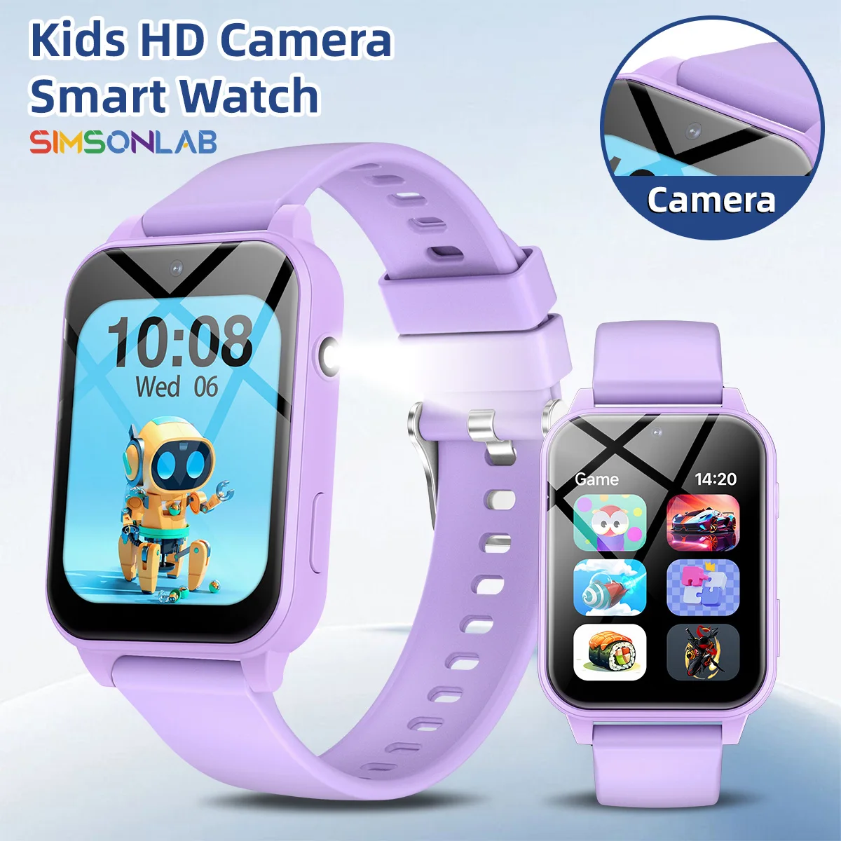 2026 New Children's Smart Watch Multifunction Interaction Take Photo Study Partner Flashlight Games for Boy Girl Kids Gift
