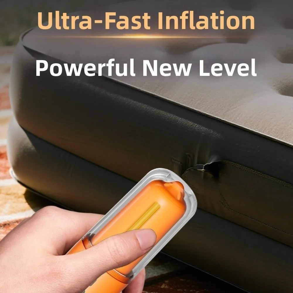 Wireless Electric Air Pump Lightweight With LED Light Portable Air Pump Multifunctional 3 Nozzles Rechargeable Air Pump