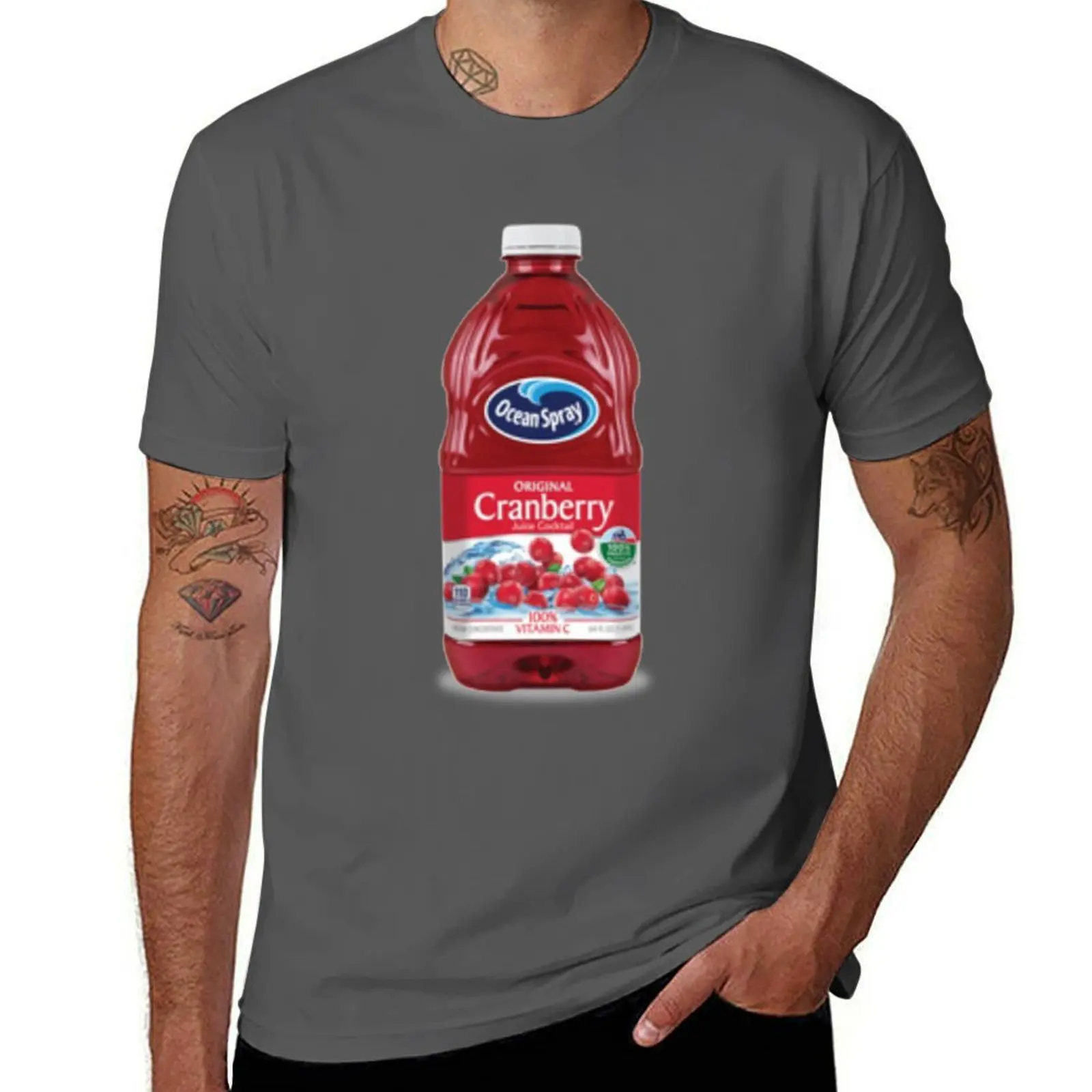 Camiseta Spray Cranberry Ocean, Camiseta Básica de Algodón Que No Encoge