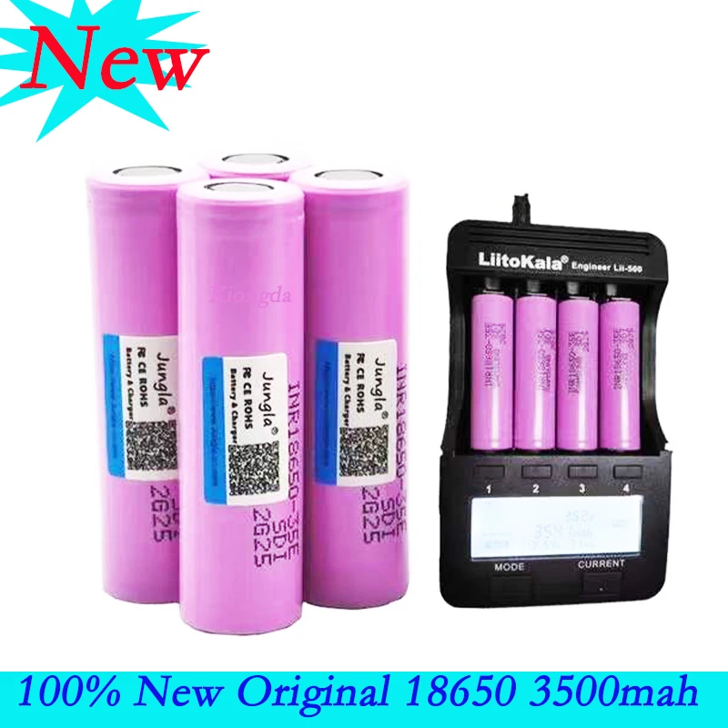 Originele INR18650 35E 3.7V 18650 3500Mah Lithium Oplaadbare Batterij 25A Ontlading Elektrische Gereedschappen Zaklamp Batteri