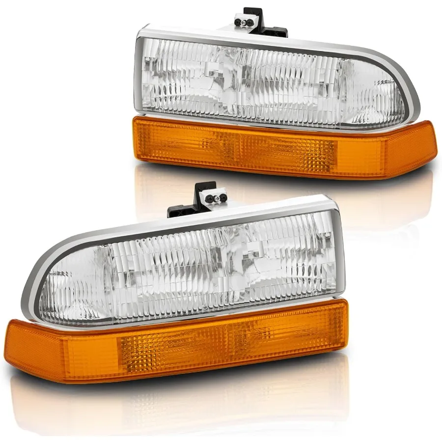 

Headlights Assembly Compatible with 1998 1999 2000 2001 2002 2003 2004 Chevy Blazer and 19982004 Chevy S10 Pickup OEStyle Repla