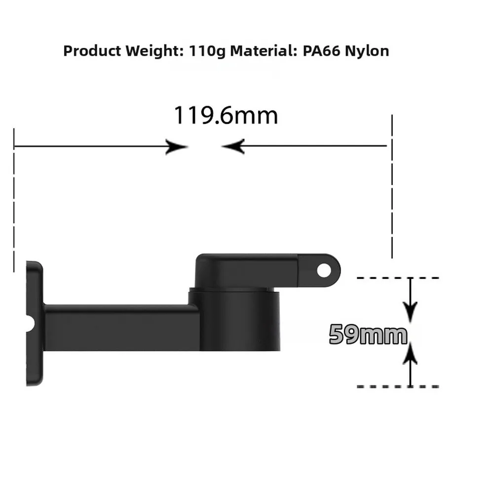 For Mammotion Yuka Models Garden Robot Bracket Robotic Mower Wall Mount Black Robotic Mower High Signal Reception