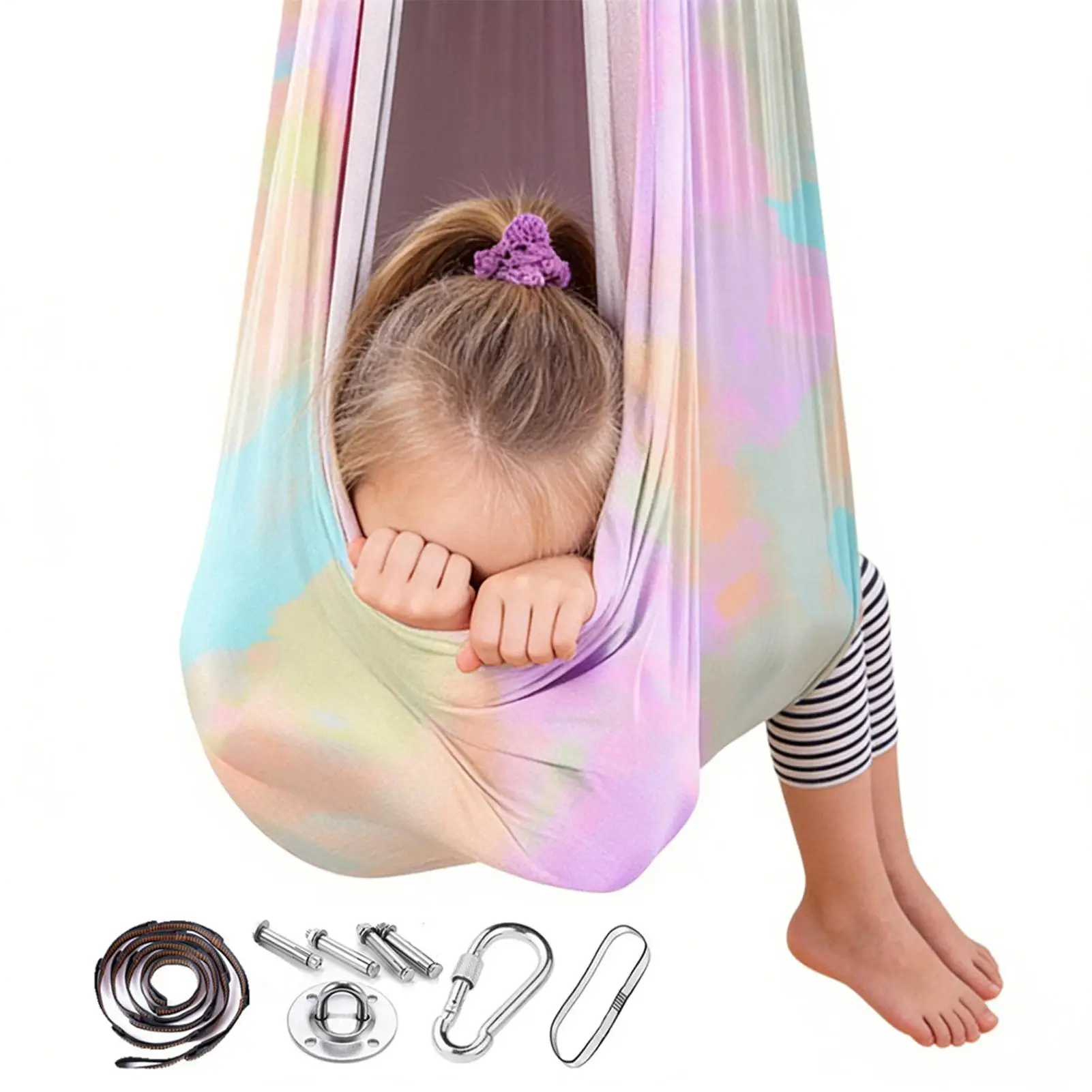 

Сенсорные качели для дома: эластичные, износостойкие, для йоги, игр, спальни, гостиной, детского сада, для успокоения и релаксации