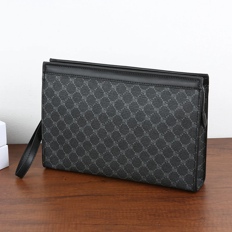 Business Men's Clutches Fashion Luxury PU Handbag Trendy Men's Envelope Bag PAD Tablet Computer Bag Wallet 정품급 Sacoches Hommes