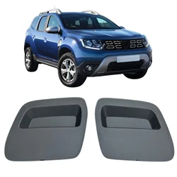 Tampa da barra de reboque do amortecedor dianteiro para Dacia Duster, olho esquerdo direito, cinza ou preto, 620721430R, 620724861R, 511802392R, Conjunto 2 pcs, 2018-2021