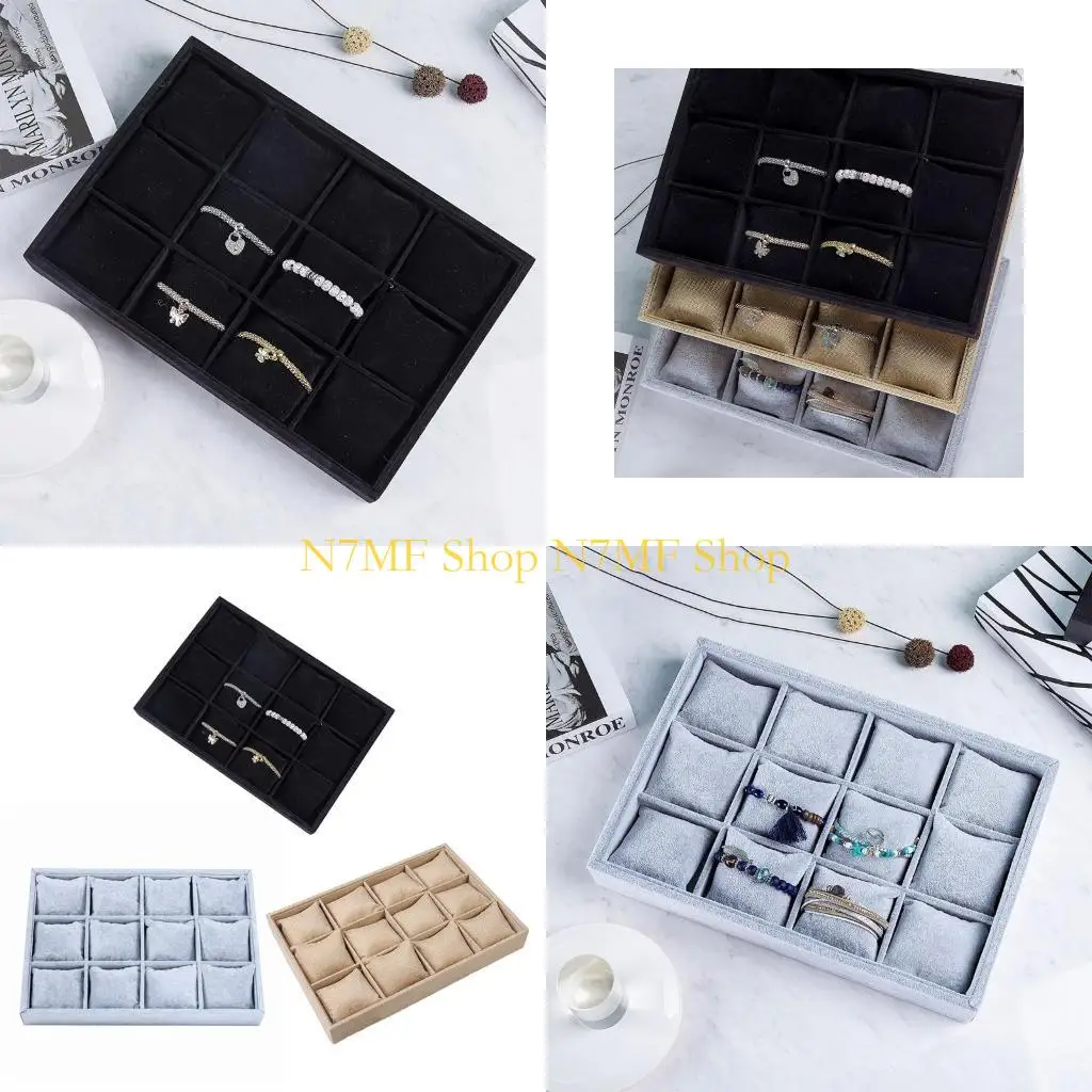 

N7MF Showcase Hard Portable Watch Holder with Pillows Without Lid