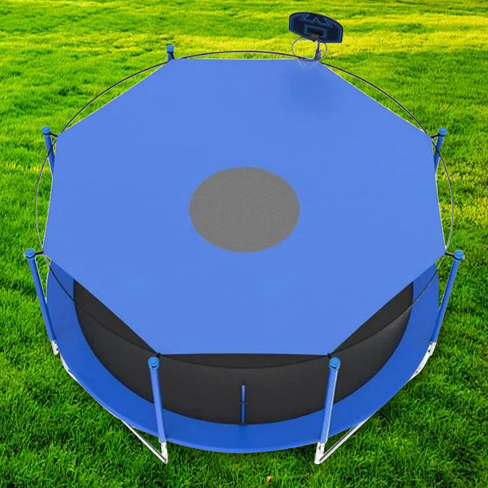 6/8/10ft Trampoline Shade Cover Waterproof Trampolines Canopy Trampolines Sunshade Accessories for Outdoor Backyard Playground