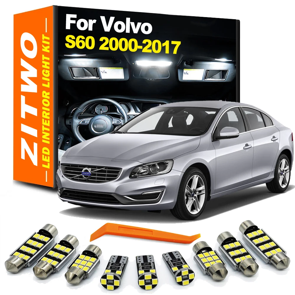 ZITWO Car LED Bulb Accessories Interior Light Foot Mirror Lamp Kit For Volvo S60 I II MK1 MK2 2000- 2013 2014 2015 2016 2017