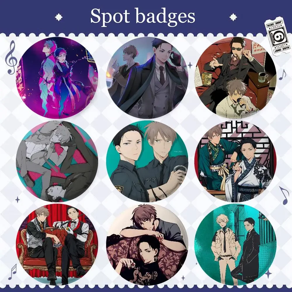 Anime The M-Millionaire Detective Balance Unlimited Badges Button Round Creative Pin Brooch Bag Decor Accessories Fans Collect