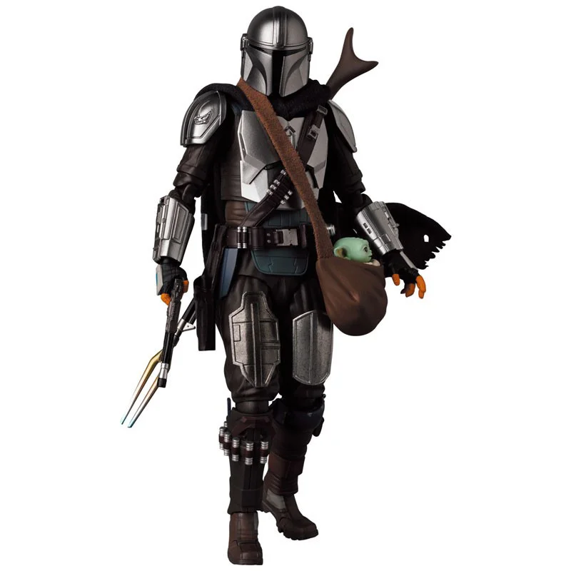 Medicom Toy Mafex 200 The Mandalorian 2.0 Ver. 6 Inches Star Wars Anime Original Action Figure Model Toy Gift Collection