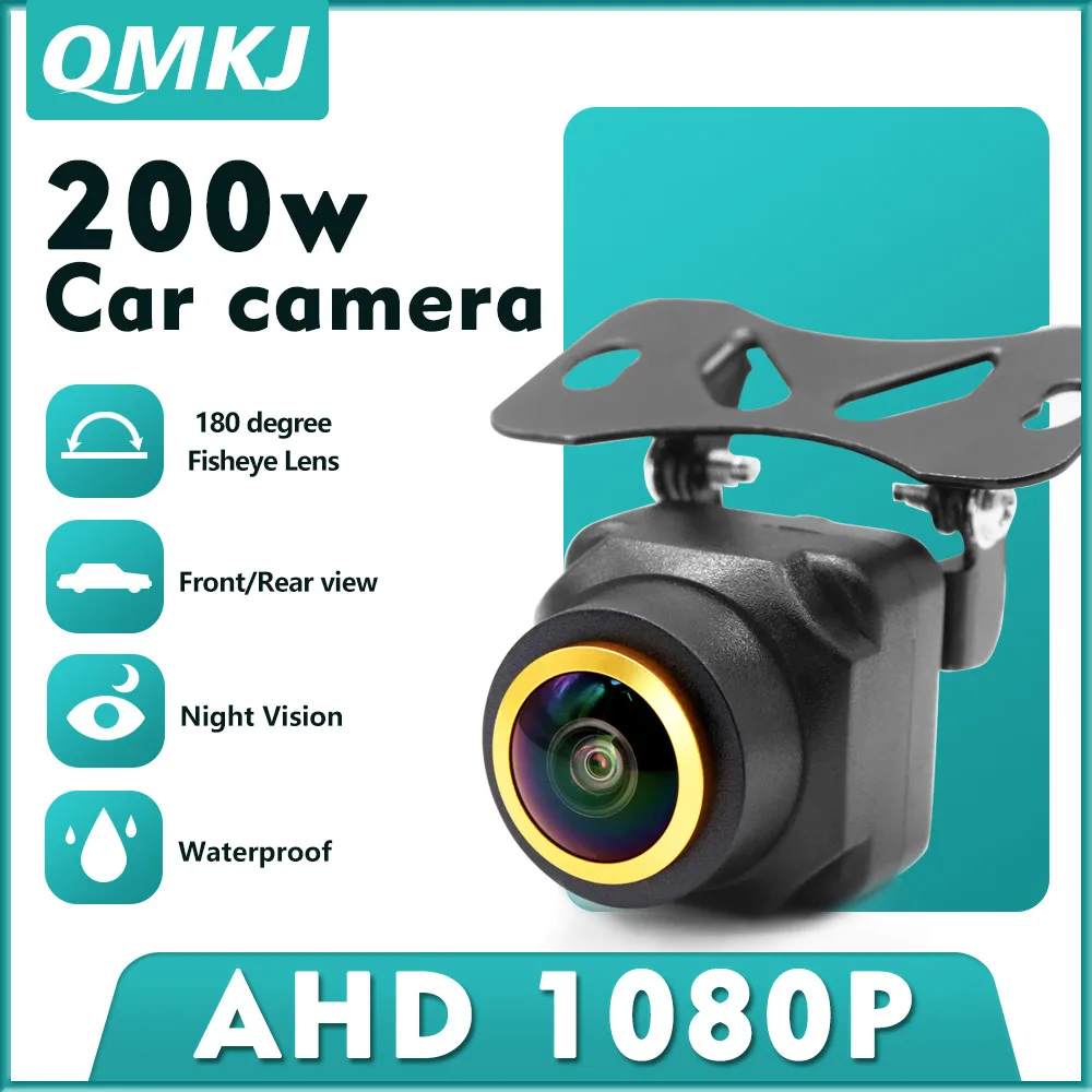 Car Rear View Camera 180 Degree Fish Eye Night Vision No Punching AHD 4K 1920*1080P CVBS NTSC Universal Backup Parking Lens