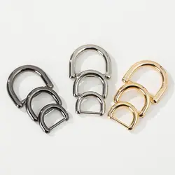 1PCS Metal Detachable Open Screw D Ring Buckle Shackle Clasp for Leather Craft Bag Strap Belt Handle Shoulder Webbing