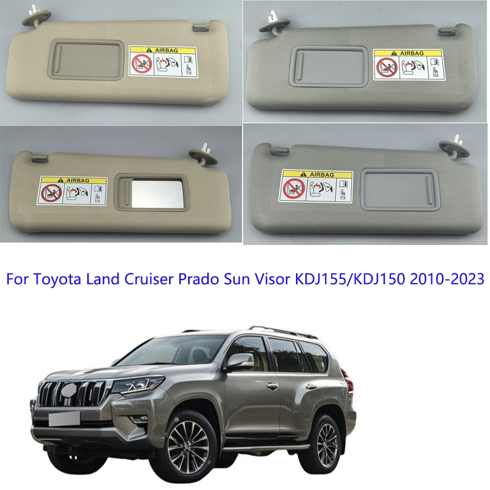 

For Toyota Land Cruiser Prado Sun Visor KDJ155/KDJ150 2010-2023 Compatible with Makeup Mirror 7431060C40A3 7432060D40B0