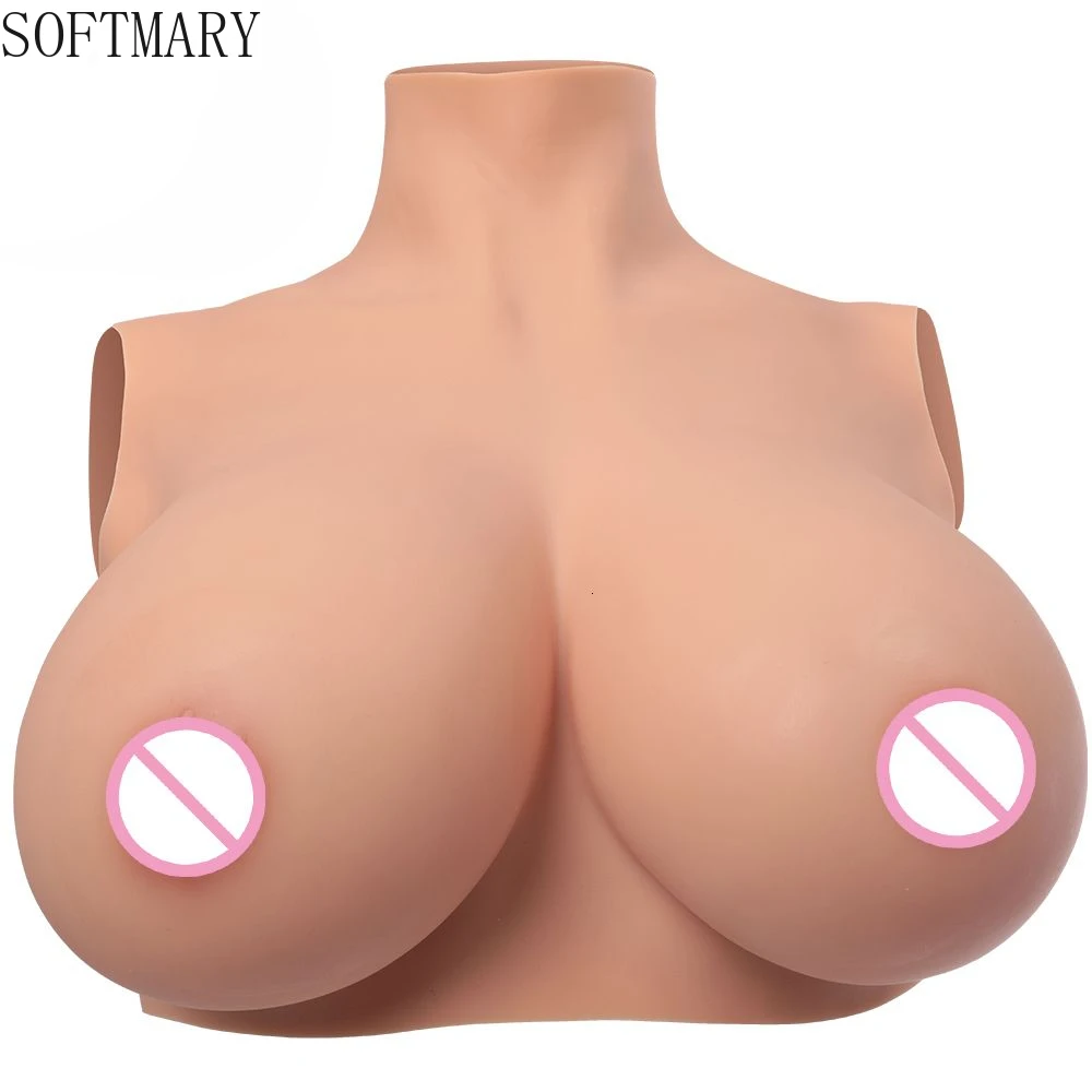 

SOFTMARY Sexy Cosplay Silicone Breastplate Breasts Fake Boobs Froms for Crossdressers Breast Plates Fake Breasts Costume Breast