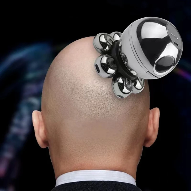 AGOUP ماكينة حلاقة كهربائية للرأس للرجال الأصلع 7D العائمة القاطع أداة تهذيب اللحية المقص مقاوم للماء الحلاقة USB شحن المتقلب