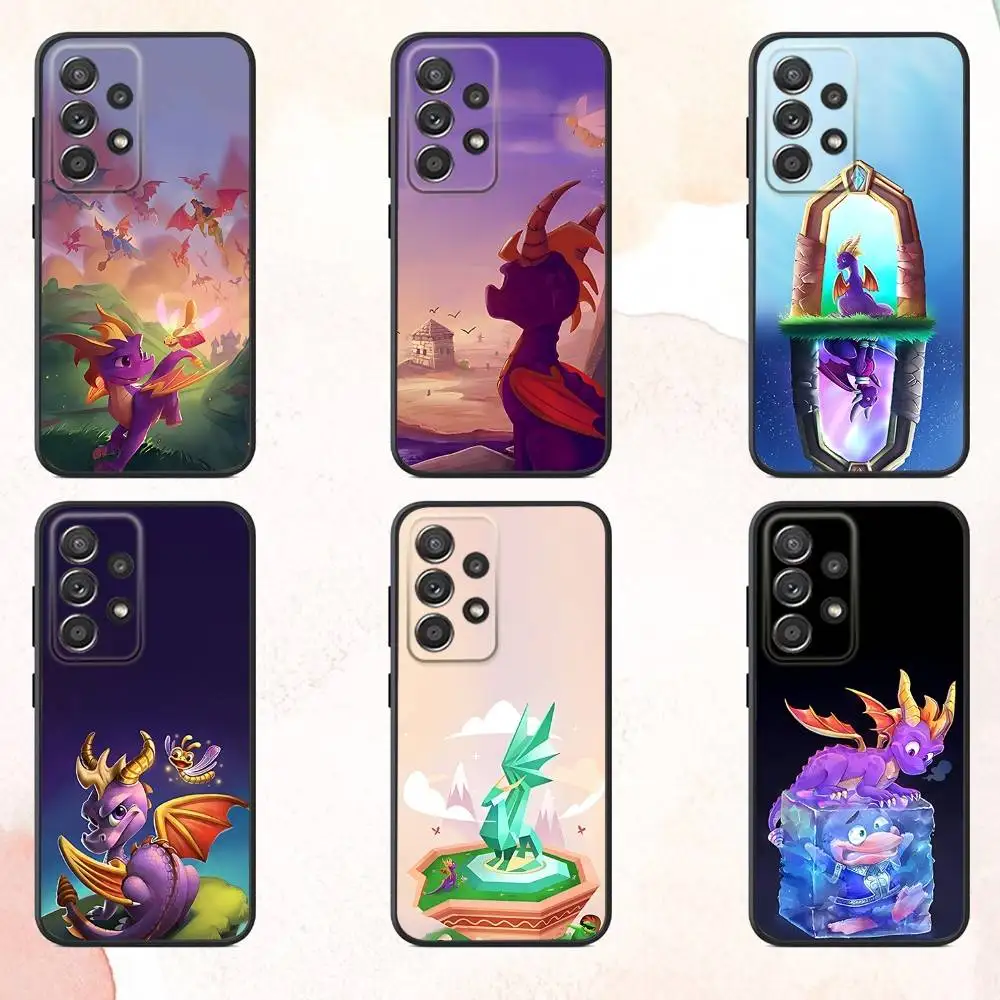 

S-Spyro Reignited Trilogy Phone Case For Samsung S25,S24,S21,S22,S23,S30,Ultra,S20,Plus,Fe,Lite,Note,10,9,5G Black Cover