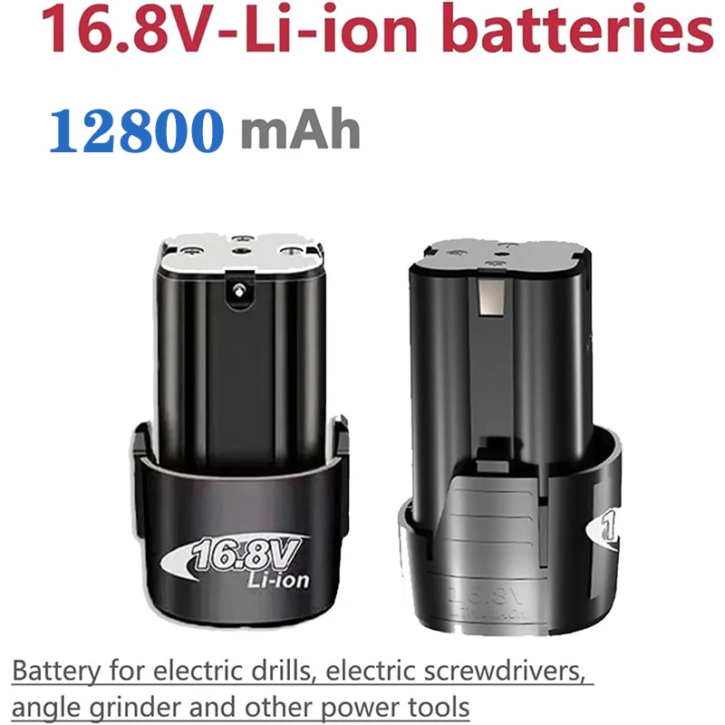 16.8V 12800mAh Rechargeable Lithium Battery Replaceable Battery for Electric Wrench Drill Screwdriver Saw 16.8V Power Tools