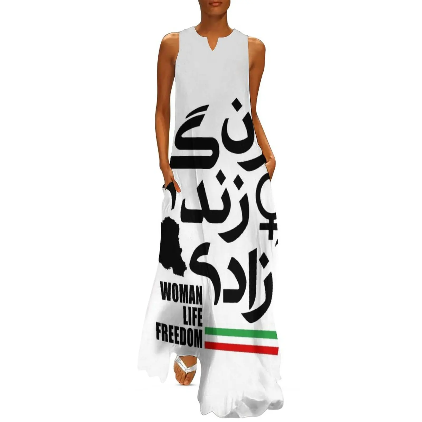 

Woman, Life, Freedom    Long Dress Women's dress Summer women's clothing prom clothes Dress