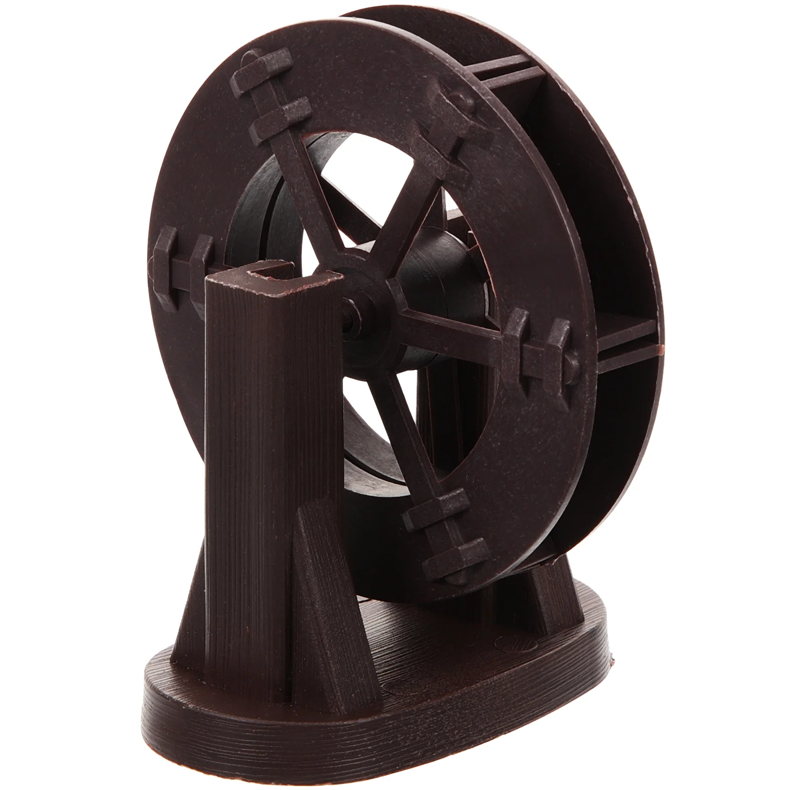 High Pressure Waterwheel Ornaments Tabletop Waterfall Decor Artificial Fountain Miniature Plastic Rockery Simulation