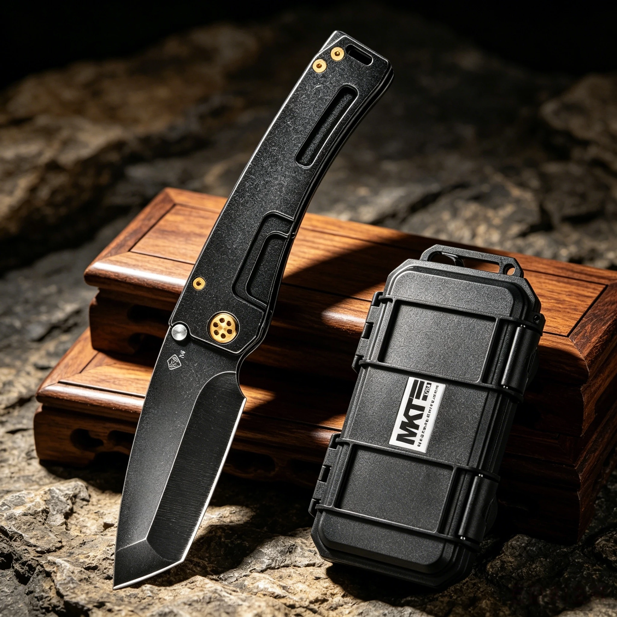 Robust Medford Folding Knife Portable Emergency Camping Outdoor Adventure Fruit Knife Sharpener