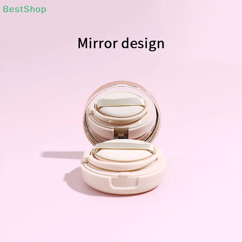 ♥ ♥ ♥ صندوق وسادة صغير مطلي بالذهب الوردي 6 جرام، صندوق عينات مستحضرات التجميل، صندوق فارغ دائري #5