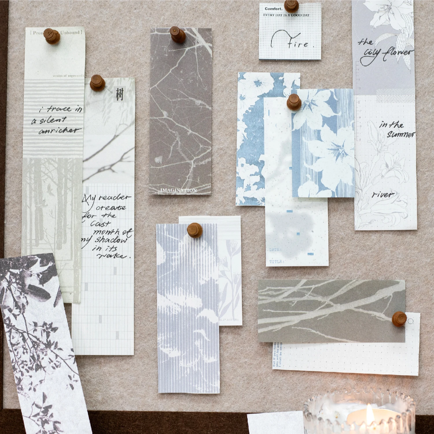 60sheets Forest Notes Series Light Retro Scrapbooking Material Craft Paper DIY Handmade Collage Aesthetic Supplies