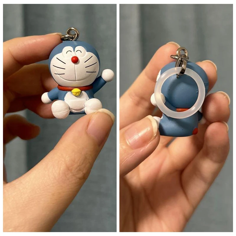 BANDAI Doraemon Sunny Doll adorno colgante Gashapon Anime figura de acción recoger modelo