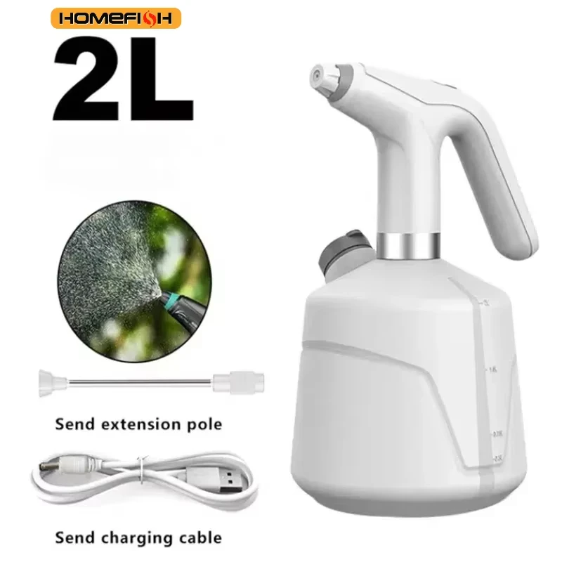 2L Rechargeable Automatic Electric Sprayer 5μm Ultra Fine Mist Watering Can For Garden Flower Irrigation Home Disinfection image 3