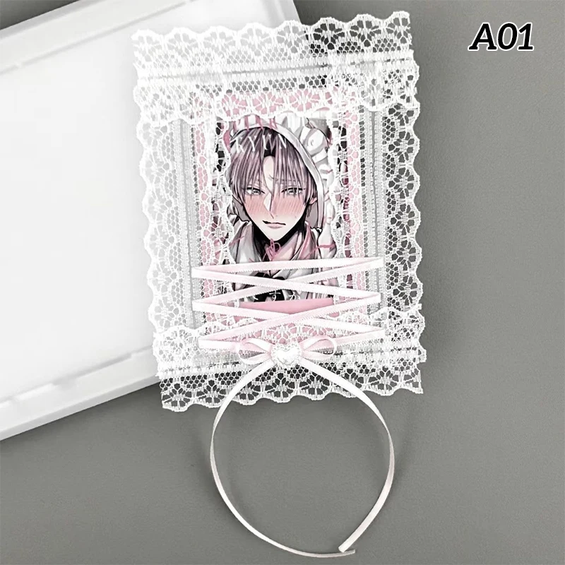 Ins Card Case Lace Finished Product Original Guka Student Schoolbag Pendant High Appearance Level Small Card Instant School Card