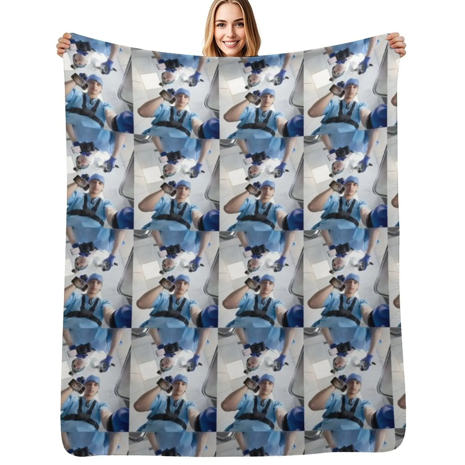 

Slushy noobz sticker Throw Blanket Multi Purpose Soft Warm Blanket for Home Travel