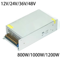 Switching Power Supply 1200W 1000W 800W AC 220V TO DC 48V 36V 24V 12V Power Supply Source Transformer AC DC SMPS Uninterruptibl