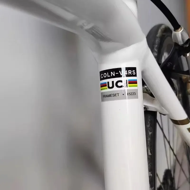 

2 UCI Certified Waterproof Scratch Shielding Stickers, PET Material, Personalized Sun Protection, Outdoor Bike Frame Decorative