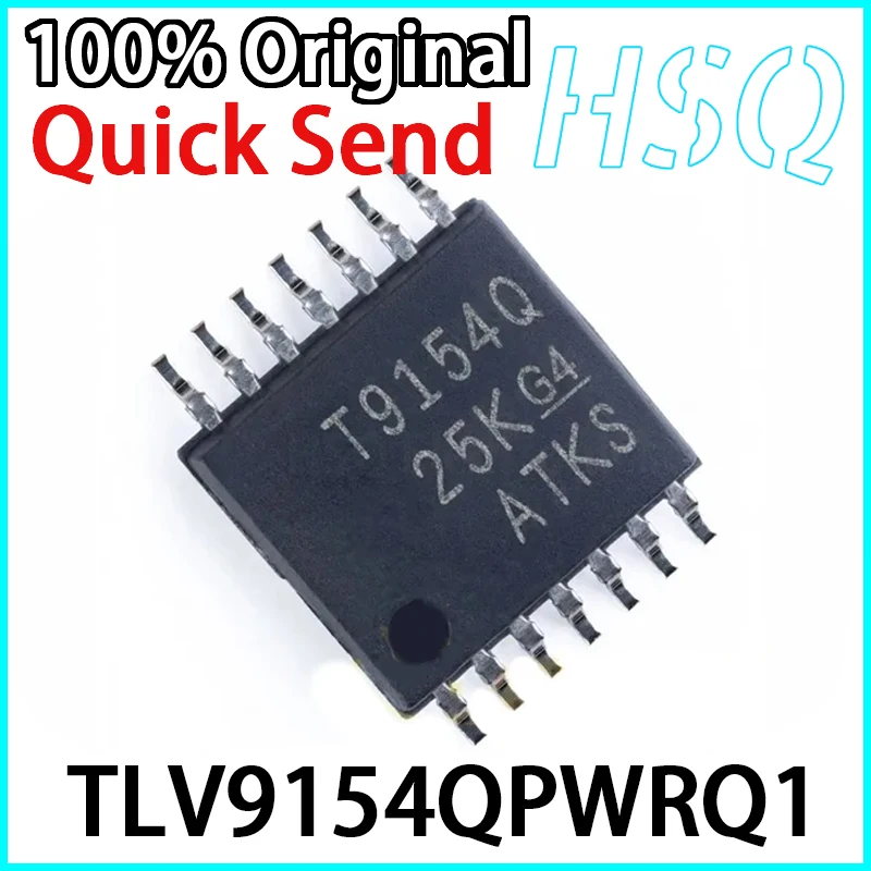 

1PCS Original TLV9154QPWRQ1 T9154Q TSSOP14 Four Way Operational Amplifier Brand New in Stock